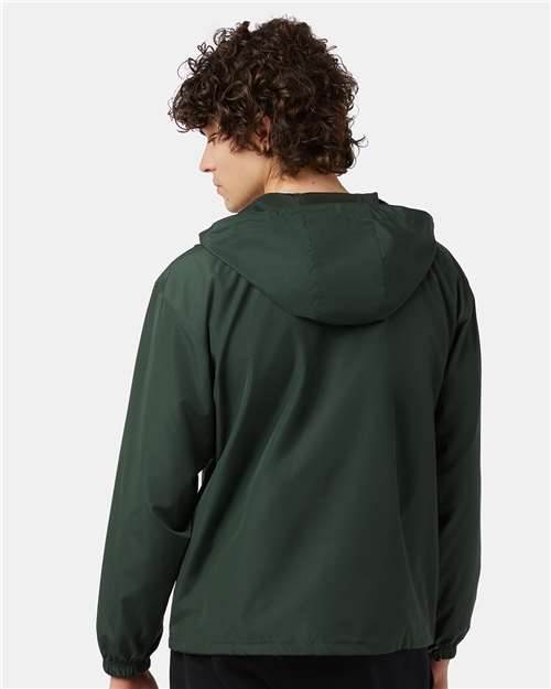 Champion CO200 Unisex Packable Anorak Jacket - Dark Green - model back