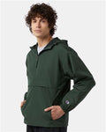 Champion CO200 Unisex Packable Anorak Jacket - Dark Green - model side