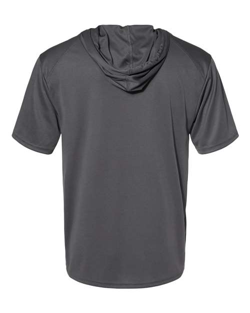 Badger 4123 Men's B-Core Hooded T-Shirt - Graphite - back