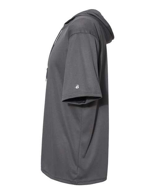 Badger 4123 Men's B-Core Hooded T-Shirt - Graphite - side