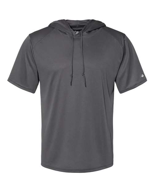 Badger 4123 Men's B-Core Hooded T-Shirt - Graphite - front