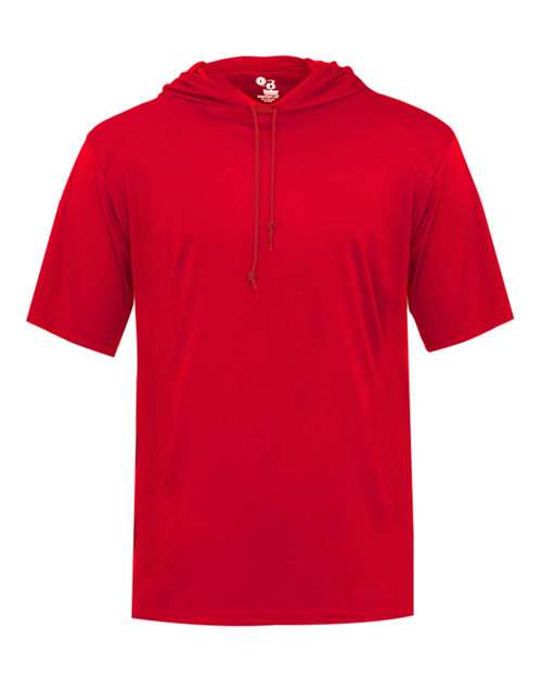 Badger 4123 Men's B-Core Hooded T-Shirt - Red - front