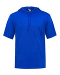 Badger 4123 Men's B-Core Hooded T-Shirt - Royal - front