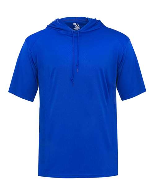 Badger 4123 Men's B-Core Hooded T-Shirt - Royal - front