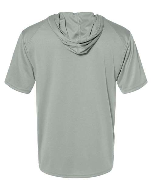 Badger 4123 Men's B-Core Hooded T-Shirt - Silver - back