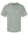 Badger 4123 Men's B-Core Hooded T-Shirt - Silver - front