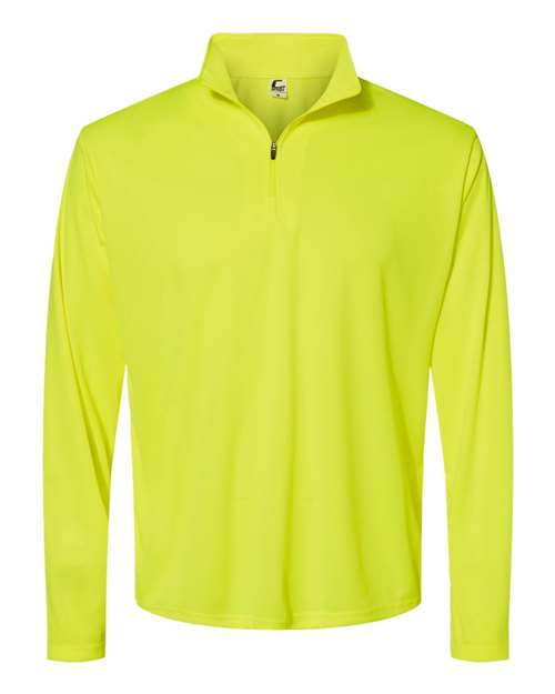 C2 Sport 5102 Men's Quarter-Zip Pullover - Safety Yellow - front