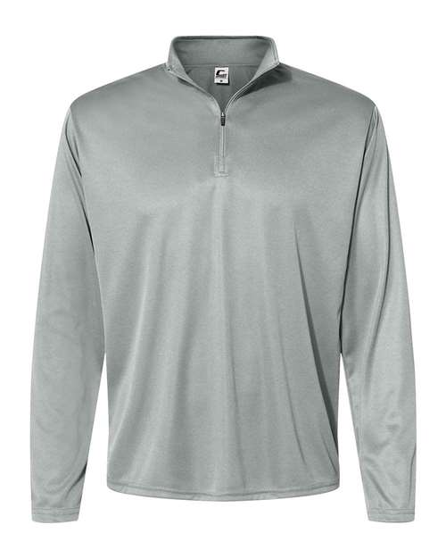 C2 Sport 5102 Men's Quarter-Zip Pullover - Silver - front