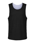 C2 Sport 5729 Men's Reversible Mesh Tank - Black/ White - front