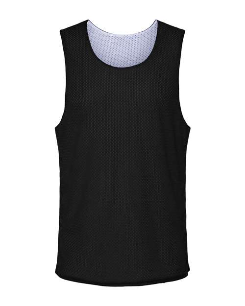 C2 Sport 5729 Men's Reversible Mesh Tank - Black/ White - front