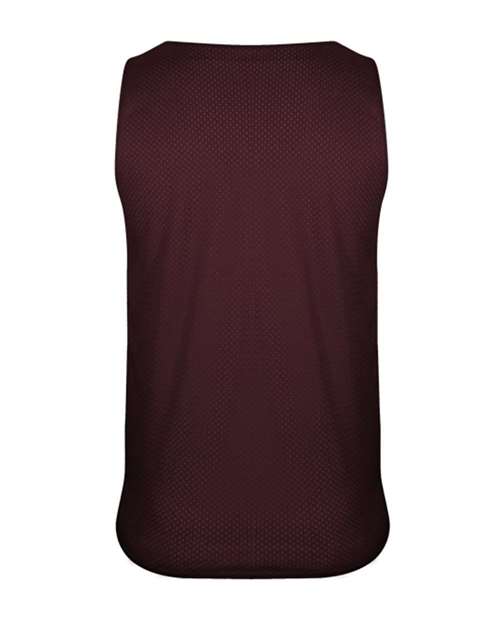 C2 Sport 5729 Men's Reversible Mesh Tank - Maroon/ White - back