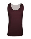 C2 Sport 5729 Men's Reversible Mesh Tank - Maroon/ White - front