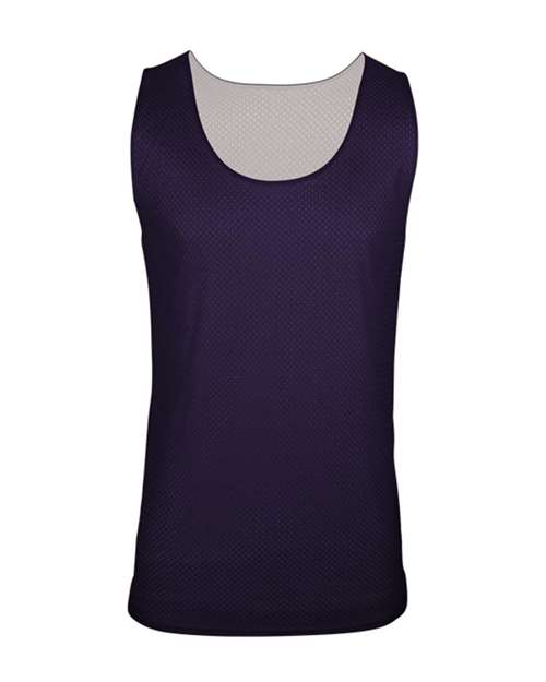 C2 Sport 5729 Men's Reversible Mesh Tank - Purple/ White - front