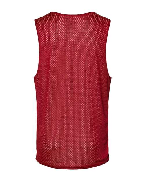 C2 Sport 5729 Men's Reversible Mesh Tank - Red/ White - back