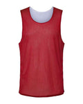 C2 Sport 5729 Men's Reversible Mesh Tank - Red/ White - front