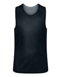 C2 Sport 5228 Youth Reversible Mesh Tank - Black/ White - front