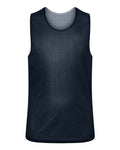 C2 Sport 5228 Youth Reversible Mesh Tank - Navy/ White - front