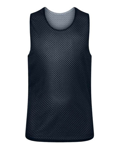 C2 Sport 5228 Youth Reversible Mesh Tank - Navy/ White - front