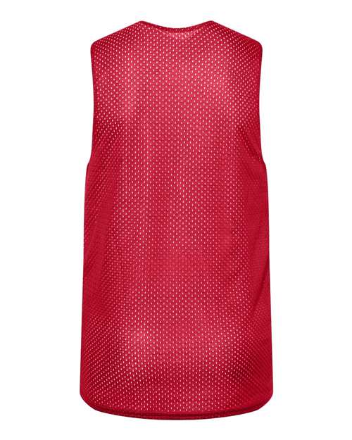 C2 Sport 5228 Youth Reversible Mesh Tank - Red/ White - back