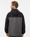 DRI DUCK 5335 Unisex Torrent Waterproof Hooded Jacket - Charcoal/ Black - model back