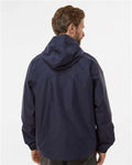DRI DUCK 5335 Unisex Torrent Waterproof Hooded Jacket - Navy - model back