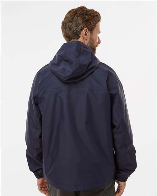 DRI DUCK 5335 Unisex Torrent Waterproof Hooded Jacket - Navy - model back