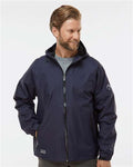 DRI DUCK 5335 Unisex Torrent Waterproof Hooded Jacket - Navy - model front