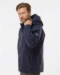 DRI DUCK 5335 Unisex Torrent Waterproof Hooded Jacket - Navy - model side