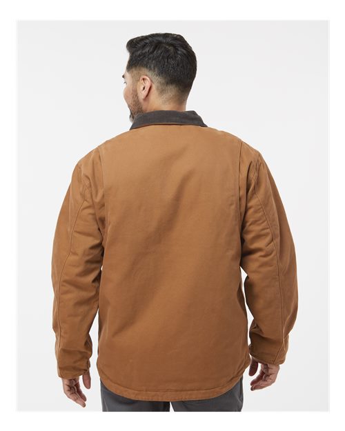 DRI DUCK 5091 Men's Rambler Boulder Cloth Jacket - Saddle - model back