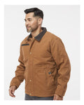 DRI DUCK 5091 Men's Rambler Boulder Cloth Jacket - Saddle - model side
