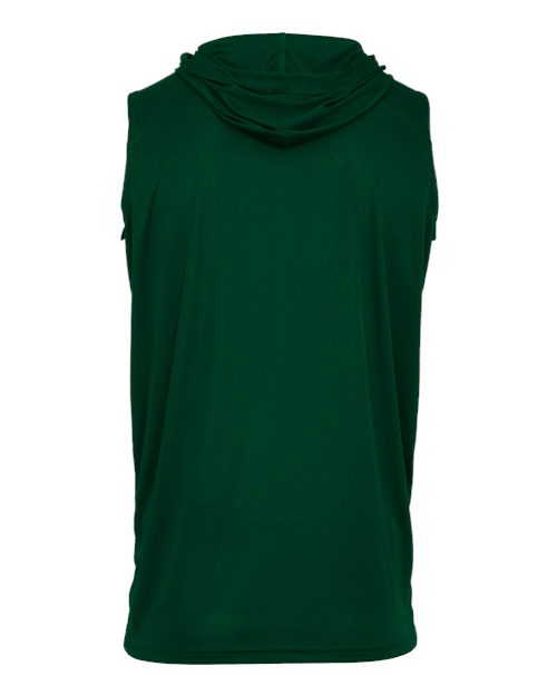 Badger 4108 Men's B-Core Sleeveless Hooded T-Shirt - Forest - back