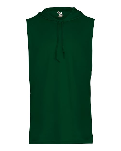 Badger 4108 Men's B-Core Sleeveless Hooded T-Shirt - Forest - front