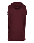 Badger 4108 Men's B-Core Sleeveless Hooded T-Shirt - Maroon - back