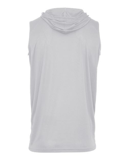 Badger 4108 Men's B-Core Sleeveless Hooded T-Shirt - Silver - back