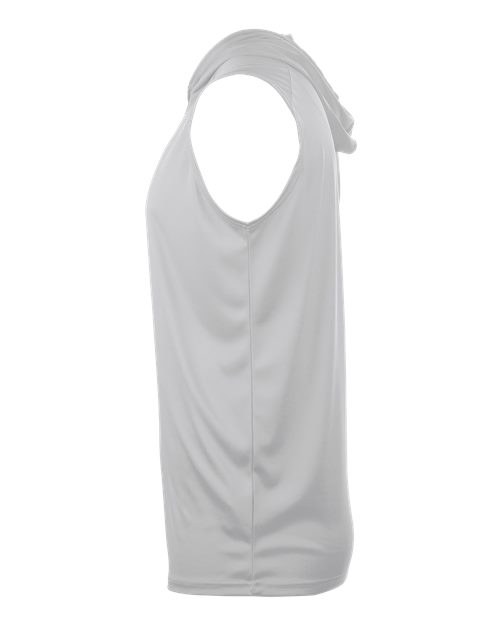 Badger 4108 Men's B-Core Sleeveless Hooded T-Shirt - Silver - side