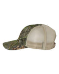 Richardson 111P Garment Washed Printed Trucker Cap - Mossy Oak Obsession/ Khaki - side