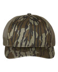 Richardson 112P Printed Trucker Cap - Mossy Oak Bottomland/ Loden - front