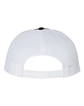 Richardson 511 Wool Blend Flat Bill Trucker Cap - Black/ White - back