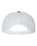Richardson 511 Wool Blend Flat Bill Trucker Cap - Heather Charcoal/ White - back