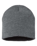 Sportsman SP08 8" Beanie - Dark Heather Grey - front