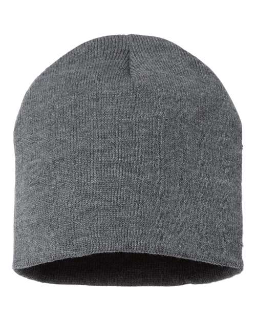 Sportsman SP08 8" Beanie - Dark Heather Grey - front