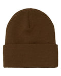 Yupoong 1501KC Cuffed Beanie - Caramel - back