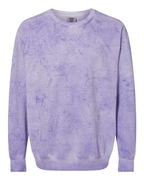 Comfort Colors 1545 Unisex Colorblast Crewneck Sweatshirt - Amethyst - front
