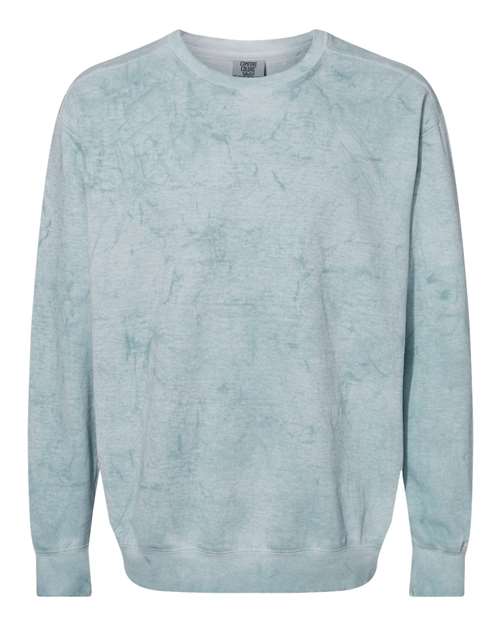 Comfort Colors 1545 Unisex Colorblast Crewneck Sweatshirt - Ocean - front