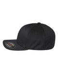 Flexfit 6277Y Youth Cotton Blend Cap - Black - side