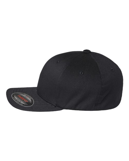 Flexfit 6277Y Youth Cotton Blend Cap - Black - side