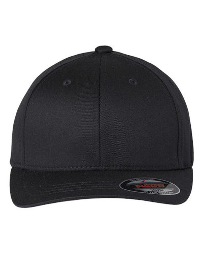Flexfit 6277Y Youth Cotton Blend Cap - Black - front