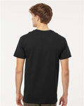 M&O 4800 Men's Gold Soft Touch T-Shirt - Black - model back