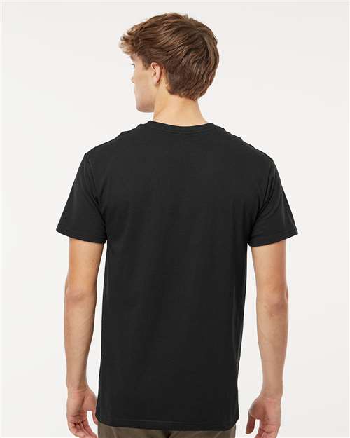M&O 4800 Men's Gold Soft Touch T-Shirt - Black - model back