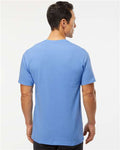M&O 4800 Men's Gold Soft Touch T-Shirt - Carolina Blue - model back